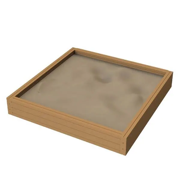 Arenero de Madera Cuadrado