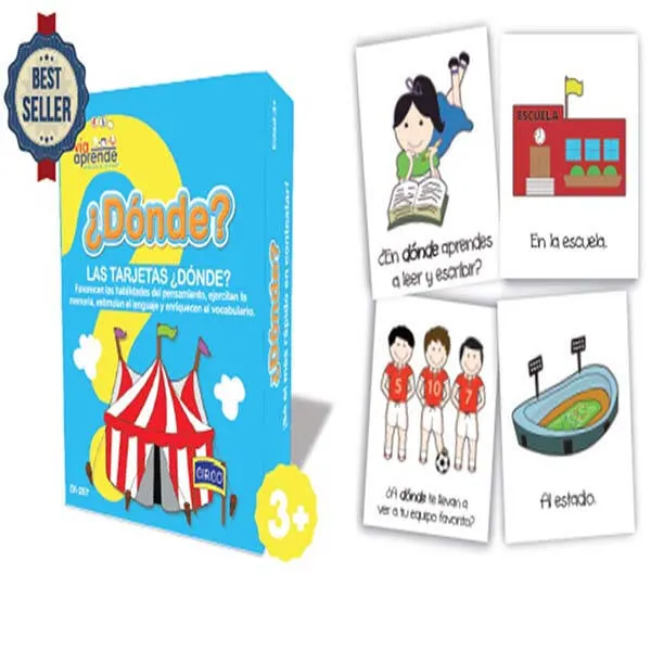 Tarjetas de Lenguaje Donde